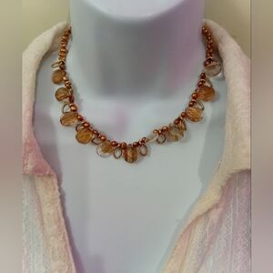 Elegant Gold Beaded Necklace